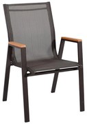 Καρέκλα FL5050 Fylliana Textilene Μαύρο 61x56x90 εκ. 61x56x90 εκ.
