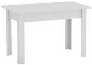 Τραπέζι Επεκτεινόμενο Quiin 184-000008 120/174x70x73,5cm White Μοριοσανίδα,Ξύλο