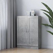 Βιβλιοθήκη Γκρι του Σκυροδέματος 82,5x30,5x115 εκ. Επεξ. Ξύλο 802718