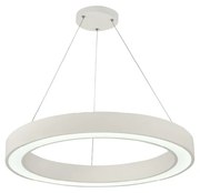 Κρεμαστό Φωτιστικό D60cm Led 68w 3CCT by switch on base Λευκό Inlight 6073-60-WH