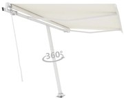 Τέντα Αυτόματη Ανεξάρτητη Κρεμ 350 x 250 εκ. 3069527