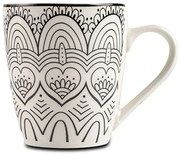 Κούπα Maya 10-099-356 350ml White-Black Nava Porcelain