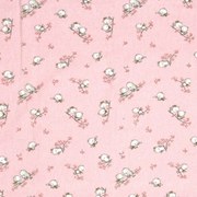 Σεντόνι Βρεφικό  Birds 15 Pink DimCol Λίκνου 80x110cm 100% Cotton Flannel