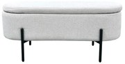 Liberta OVAL ΣΚΑΜΠΟ ΜΕ ΑΠΟΘ/ΚΟ ΧΩΡΟ ΛΕΥΚΟ 95x36xH43cm 95x36xH43cm 16-0805