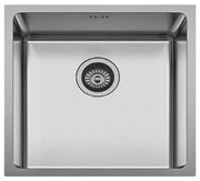 Karag BL 794 Υποκαθήμενος Νεροχύτης Κουζίνας Inox Σατινέ Ανοξείδωτο Ατσάλι 490 x 440 mm