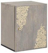 vidaXL Ντουλάπα τοίχου μπάνιου Γκρι 38 x 33 x 48 εκ Μασίφ ξύλο μάνγκο