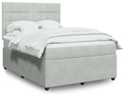 ΚΡΕΒΑΤΙ BOXSPRING ΜΕ ΣΤΡΩΜΑ ΑΝΟΙΧΤΟ ΓΚΡΙ 160X200 ΕΚ. ΒΕΛΟΥΔΙΝΟ 3292382