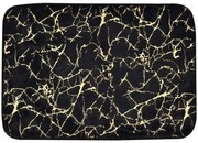 Πατάκι Μπάνιου Marble Effect 826032 50x80cm Black-Gold Ankor 50 X 80 50x80cm PVC