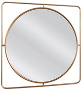 Καθρέπτης Τοίχου ArteLibre ALATAR Χρυσό Μέταλλο/Γυαλί 60x2x60cm-14790007