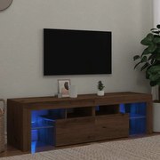 vidaXL Έπιπλο Τηλεόρασης με LED Αρτισιανή Δρυς 140x36,5x40εκ Επεξ.Ξύλο
