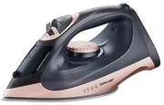 Eurolamp Σίδερο Ατμού 2600w Με Κεραμική Πλάκα 12-30gr Ατμός Μαύρο-Rose Gold 300-70048