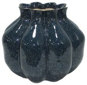 Βάζο Belinda 003-124-106 21x21x19cm Dark Blue Κεραμικό