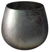 Βάση Ρεσώ Γυάλινη Irem 020617 D18xH15cm Grey Γυαλί