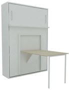 Κρεβάτι Τοίχου με Τραπέζι Smart 140x190cm