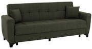 ΚΑΝΑΠΕΣ ΚΡΕΒΑΤΙ HEMA TΡΙΘΕΣΙΟΣ ΨΗΛΗ ΠΛΑΤΗ DARK OLIVE HM3242.05 215x84x88Υεκ.
