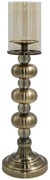 Κηροπήγιο 374-224-361 14x14x53cm 14x14x53cm Bronze Μέταλλο