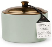 Κερί Σόγιας Αρωματικό Hygge Wild Fig And Cedar 141gr Σε Κεραμικό Δοχείο Με Καπάκι Paddywax Κερί Σόγιας