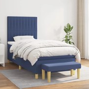 ΚΡΕΒΑΤΙ BOXSPRING ΜΕ ΣΤΡΩΜΑ ΜΠΛΕ 90X190 ΕΚ.ΥΦΑΣΜΑΤΙΝΟ 3137283