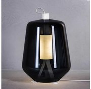Επιτραπέζιο Φωτιστικό LED 8W Dimmer Φυσητό Γυαλί Μέταλλο Μαύρο Luisa T1 Prandina-1C50000113526-Φιμέ/Smoke 1C50000113526