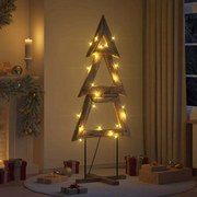 vidaXL Χριστουγεννιάτικο Δέντρο με βάση Καφέ 180 cm Μασίφ ξύλο teak