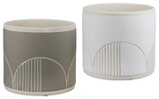 Κασπώ Με Σχέδιο ArteLibre Κεραμικό Φ12x10.5cm Σε 2 Χρώματα