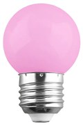 GloboStar S-40009 Λάμπα LED E27 G45 Γλομπάκι 2W 120lm 260° AC 220-240V IP20 Φ4.5 x Υ6.9cm Ροζ - 2 Χρόνια Εγγύηση