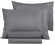 Σετ Μαξιλαροθήκες &quot;Easy Iron&quot; Color Plus Anthracite 2x(50x70) - Guy Laroche