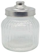 Βάζο Αποθήκευσης 817559 650ml Inox-Clear Ankor Μέταλλο,Γυαλί