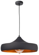 Φωτιστικό Οροφής Μονόφωτο Aca Caliphate KS07961PBG Black/Gold