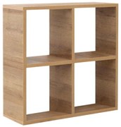 Βιβλιοθήκη Cube Megapap από μελαμίνη χρώμα pine oak 64x23x64εκ.