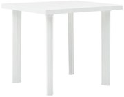 vidaXL Τραπέζι Κήπου Λευκό 80 x 75 x 72 εκ. Πλαστικό