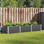 vidaXL Ζαρντινιέρα Κήπου Υπερυψωμένη Γκρι 300 x 100 x 54 εκ. από WPC