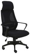 WOODWELL BF2950 Πολυθρόνα Γραφείου Διευθυντή, Mesh Μαύρο 62x62x113/121cm ΕΟ544,1