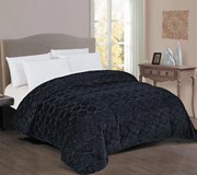 ΥΠΕΡΔΙΠΛΟ ΚΟΥΒΕΡΤΟΠΑΠΛΩΜΑ 220x240cm DIMCOL - FUR/SHERPA 1830 BLACK