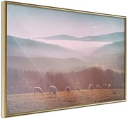 Αφίσα - Mountain Pasture - 60x40 - Χρυσό - Χωρίς πασπαρτού