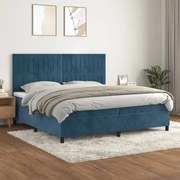 ΚΡΕΒΑΤΙ BOXSPRING ΜΕ ΣΤΡΩΜΑ ΣΚΟΥΡΟ ΜΠΛΕ 200X200 ΕΚ. ΒΕΛΟΥΔΙΝΟ 3143167