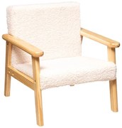 Πολυθρόνα παιδική Basile ύφασμα λευκό 43x43x46 εκ. 43x43x46 εκ.
