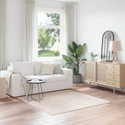 vidaXL Χαλύβδινο Χαλί Υψηλής Πυκνότητας Κρεμ 160x160 εκ. PP