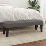 vidaXL Πάγκος Γκρι 100x30x30 εκ. από Συνθετικό Δέρμα