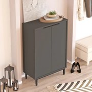 Παπουτσοθήκη Kinga 5 ραφιών ανθρακί 72x35,5x105,6 εκ. 72x35.5x105.6 εκ.