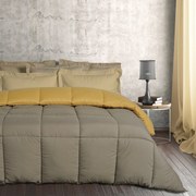 DAS HOME ΠΑΠΛΩΜΑ ΥΠΕΡΔΙΠΛΟ 220Χ240  HAPPY 9643 DARK GREY, OCHRE