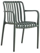Καρέκλα - Πολυθρόνα TIPPY C5940.07 Dark Olive Πολυπροπυλενίου 55x55x81Υεκ. 55x55x81 εκ.