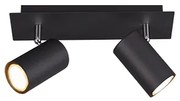 Σποτ Δίφωτο Κινητό Black Matt 30xH15cm 2xGU10 Trio Lighting Marley 802400232