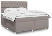 ΚΡΕΒΑΤΙ BOXSPRING ΜΕ ΣΤΡΩΜΑ TAUPE 180X200 ΕΚ. ΥΦΑΣΜΑΤΙΝΟ 3290578