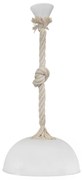 Φωτιστικό Οροφής Sfera/30 31-1058 1L Rope Mac-White Heronia Plastic