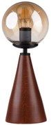 Φωτιστικό Επιτραπέζιο 534LUN5188 Φ15x38cm 1xE27 40W Honey-Walnut Opviq