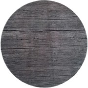 Χαλάκι Κουζίνας Universal 087 Wood Φ100cm Grey Sdim 100X100cm Round Polyamide