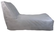 Tesias Πουφ Ξαπλώστρα Γκρί καραβόπανο 140x65x80cm-Tesias  TES-1400
