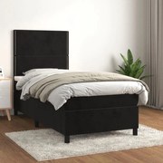 ΚΡΕΒΑΤΙ BOXSPRING ΜΕ ΣΤΡΩΜΑ ΜΑΥΡΟ 100X200 ΕΚ. ΒΕΛΟΥΔΙΝΟ 3142949