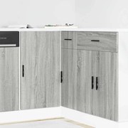 vidaXL Ντουλάπι βάσης νεροχύτη Lyon Γκρι Sonoma από Επεξεργασμένο Ξύλο